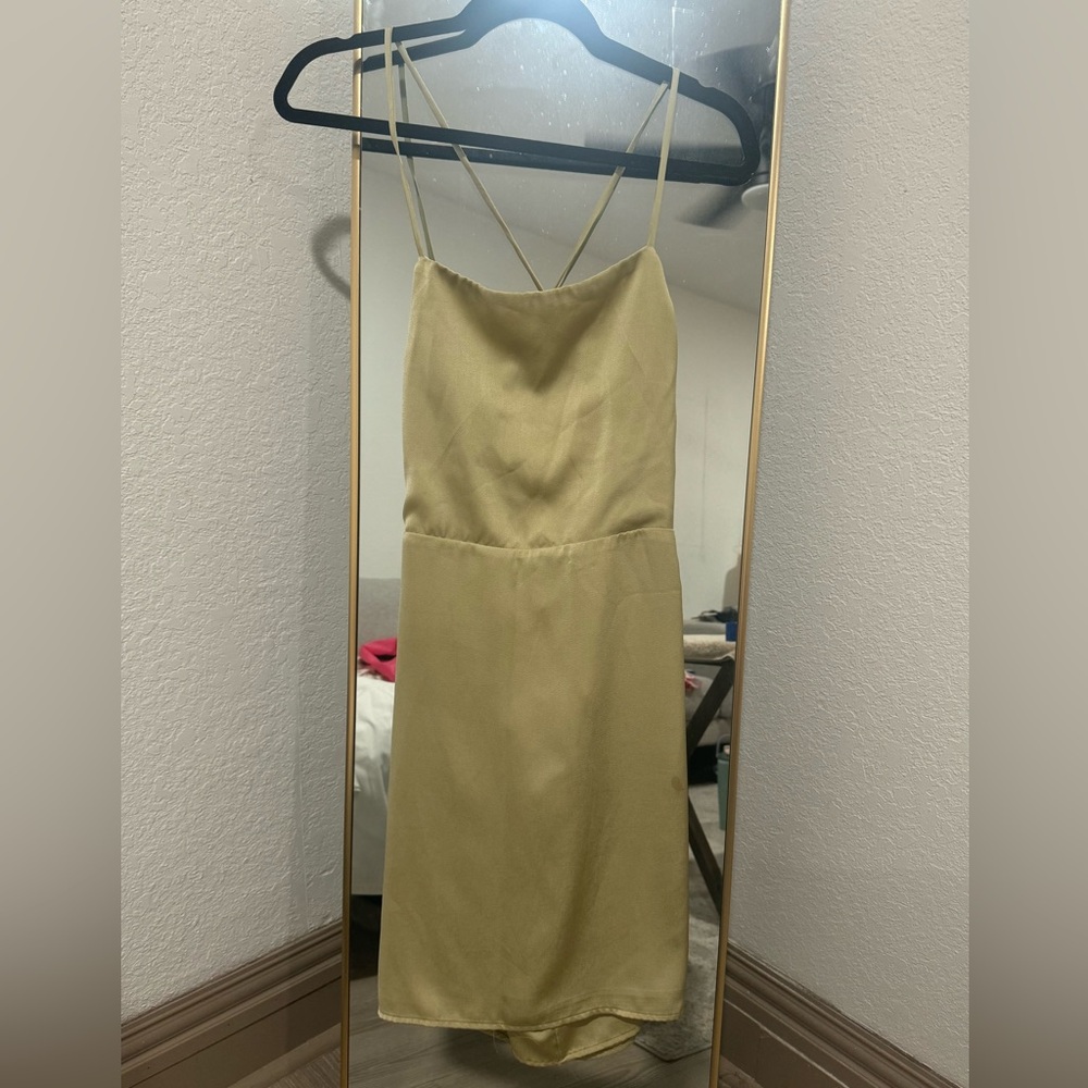 Lena Strapless Green Dress